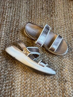 Cole Haan 7.5B Zerogrand Meritt Leather Rose Gold Strap Sandals